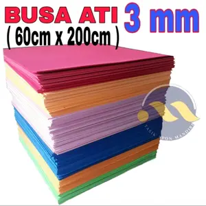 Busa ati 3mm 60cmx200cm / Eva spon / Bahan craft / Alat lapis bordir timbul