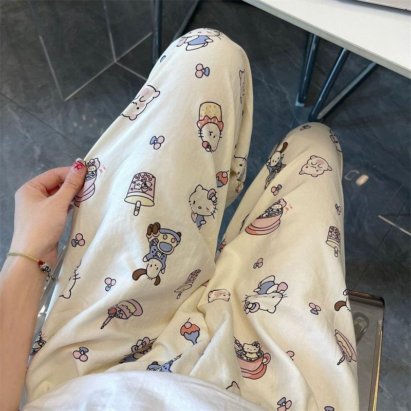 Product Introduction of Quần Ngủ Hoạt Hình Nhật Bản, Phong Cách Hello Kitty Ins, Quần Chống Muỗi Sớm Cho Nữ Sinh, Quần Thường Ngày Ký Túc Xá Dễ Thương, Quần Đi Bộ Women Áo Top 20