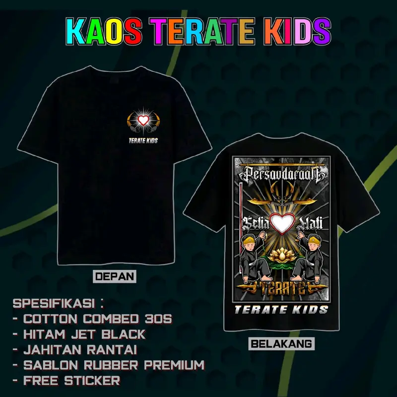KAOS TERATE KIDS BET COKLAT 0