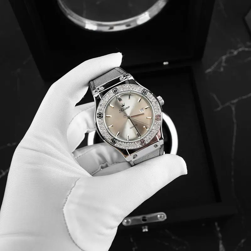 [Mã Độc Quyền] KTINO Dây Da lộn chính hãng đính full đá bảo hành 1 năm D05 1