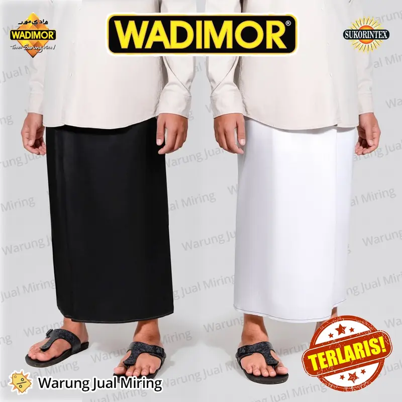 Sarung WADIMOR Hitam Putih Polos Premium Original Dewasa Anak Grosir Kain Samping Tumpal Sholat Santri Junior Remaja Tanggung SMP Pria Laki Cowok Couple Ayah Jumbo Store Warna Abu Coklat Katun Motif Padang Harga Murah 100% Ori Official Terbaru Tahun 2025 3