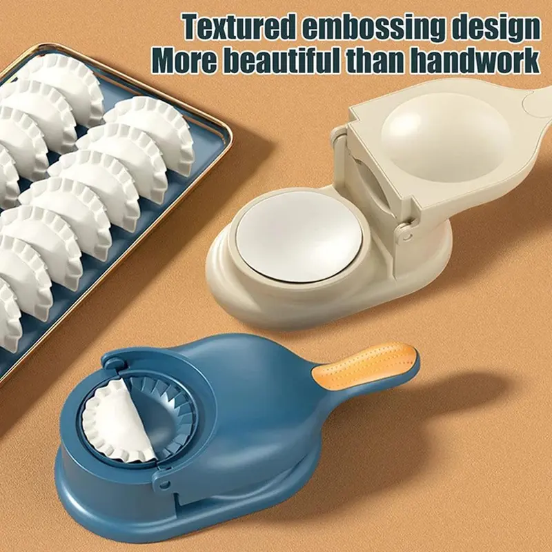 Máy làm bánh bao thủ công, 2in1, Bộ ép và khuôn bột, đồ dùng nhà bếp Hoàn Hảo cho tự làm, T0M6 1