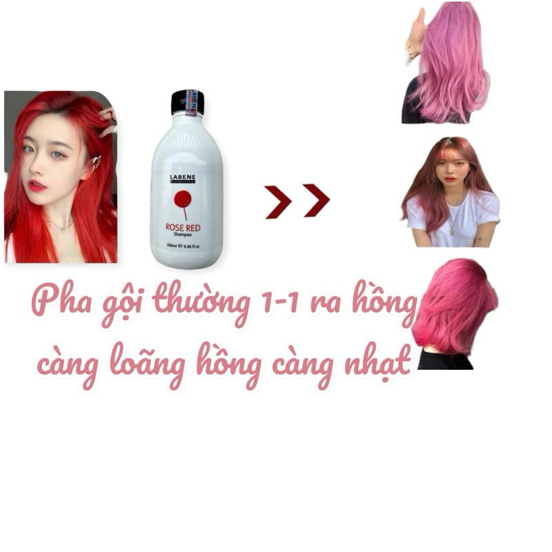 Dầu Gội Đỏ Rose Red Labene Dành Cho Tóc Nhuộm Đỏ Và Hồng, Bổ Sung Tăng Độ Sáng Tươi Mới Màu Nhuộm | LABENE 8