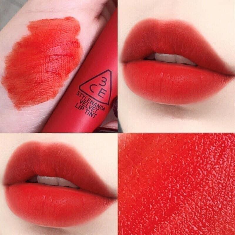Son 3ce velvet lip tint màu đỏ cam CHILDLIKE Cosmetic Nữ Son Môi