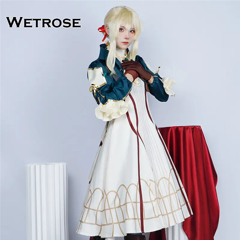 【Wetrose】 Violet Evergarden Violet Cosplay Costume Kostum Dress Set 2