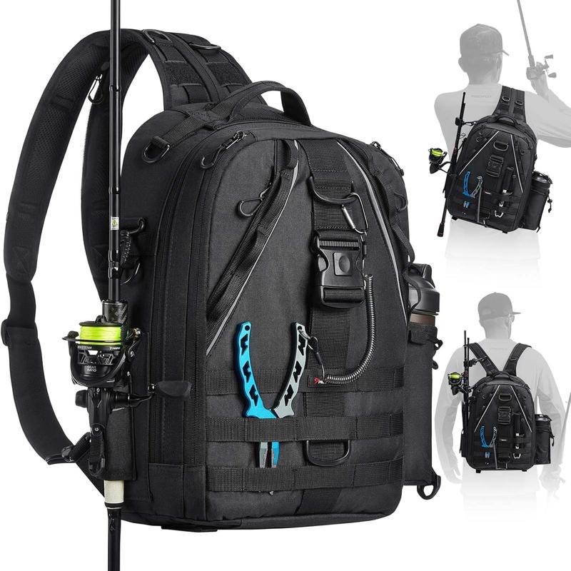 #Spinning Combos Piscifun Tackle Backpack with Rod & Gear Holder ...