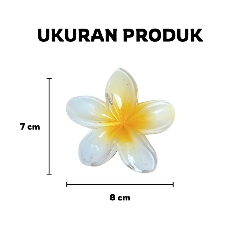 Jedai Kamboja / Jepit Bunga Kamboja / Jepitan Orchid Hair Clip Aesthetic Korean Style Jedai Acrylic Gradien Manis Elegan Hadiah Wanita Plastik Manik  Akrilik 7
