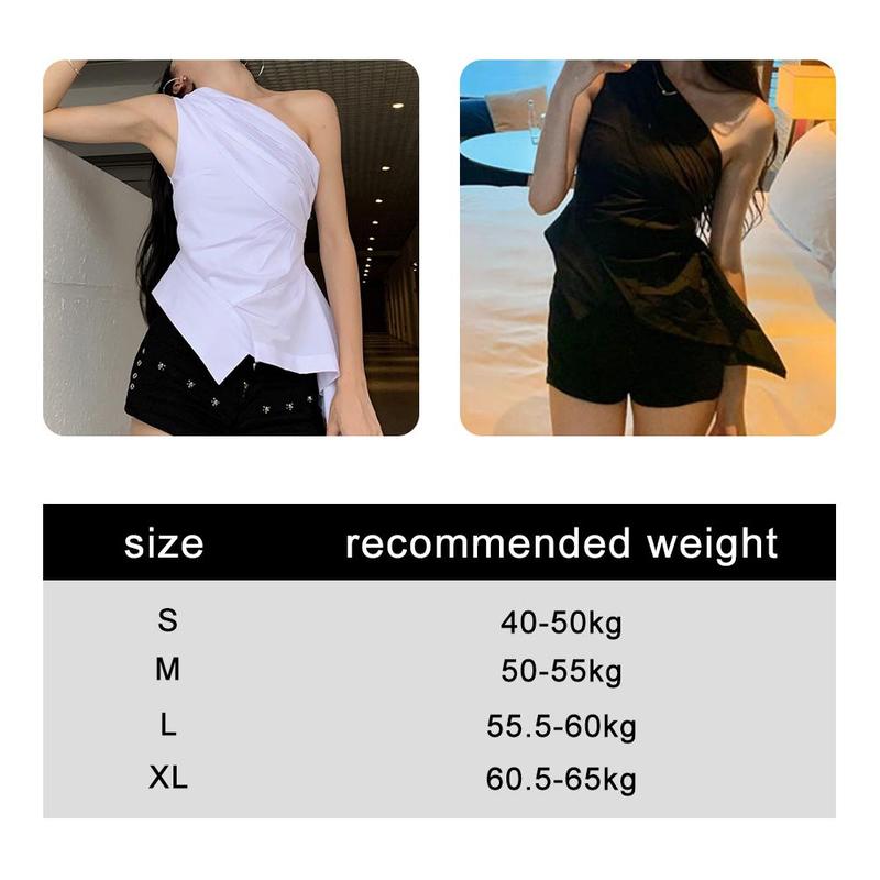 Product Introduction of Áo Sơ Mi Trắng Trễ Vai Thiết Kế Độc Đáo Bất Đối Xứng Dễ Thương Và Gợi Cảm, Áo Nữ, Thích Hợp Cho Mùa Hè 2024, Vai Nghiêng Xếp Ly, Dành Cho Bé Gái 0