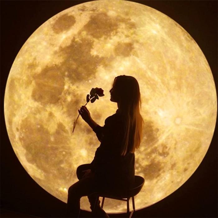 Moon Light Wall Projector Lamp 360 Rotatable Bracket