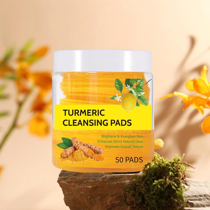 Product Introduction of Turmeric Cleansing Pads Turmeric Cleansing Pad Exfoliating Cleansing Facial Care Skincare Comfort 11