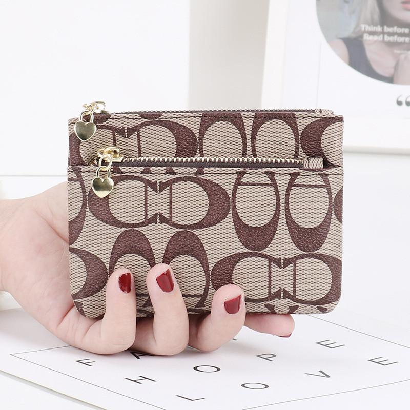 Ví nữ cầm tay nhỏ gọn móc khóa tim dễ thương 3 ngăn kéo tiện dụng TT249