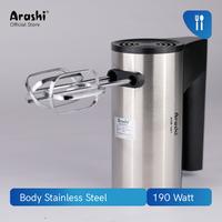 Gambar Arashi Hand Mixer AHM 1901/190Watt/2 pengocok/5 pilihan kecepatan/Turbo dari Arashi asia Kab. Tangerang 2 Tokopedia