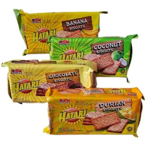 Hatari Biskuit Mini Coklat Kelapa Durian Pisang 90 gr