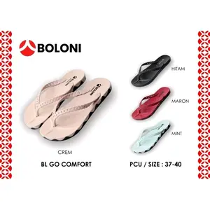 (COMFORT) sandal boloni sandal japit murah bahan karet simple masa kini Sandal jepit