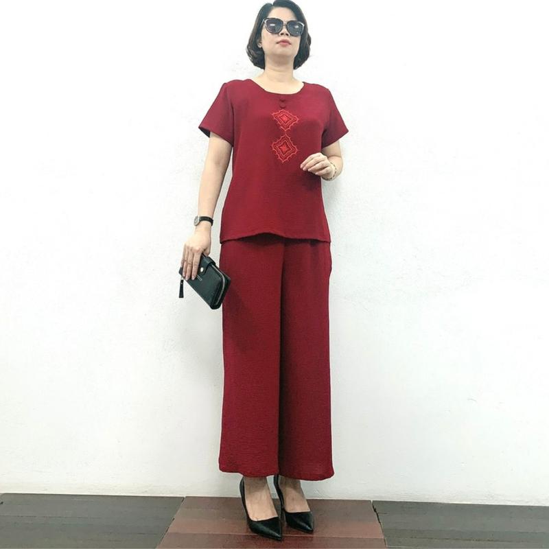 Đồ Bộ Trung Niên Cao Cấp Chất Liệu Đũi Loại 1 Không Nhăn Không Xù Khi Giặt 3