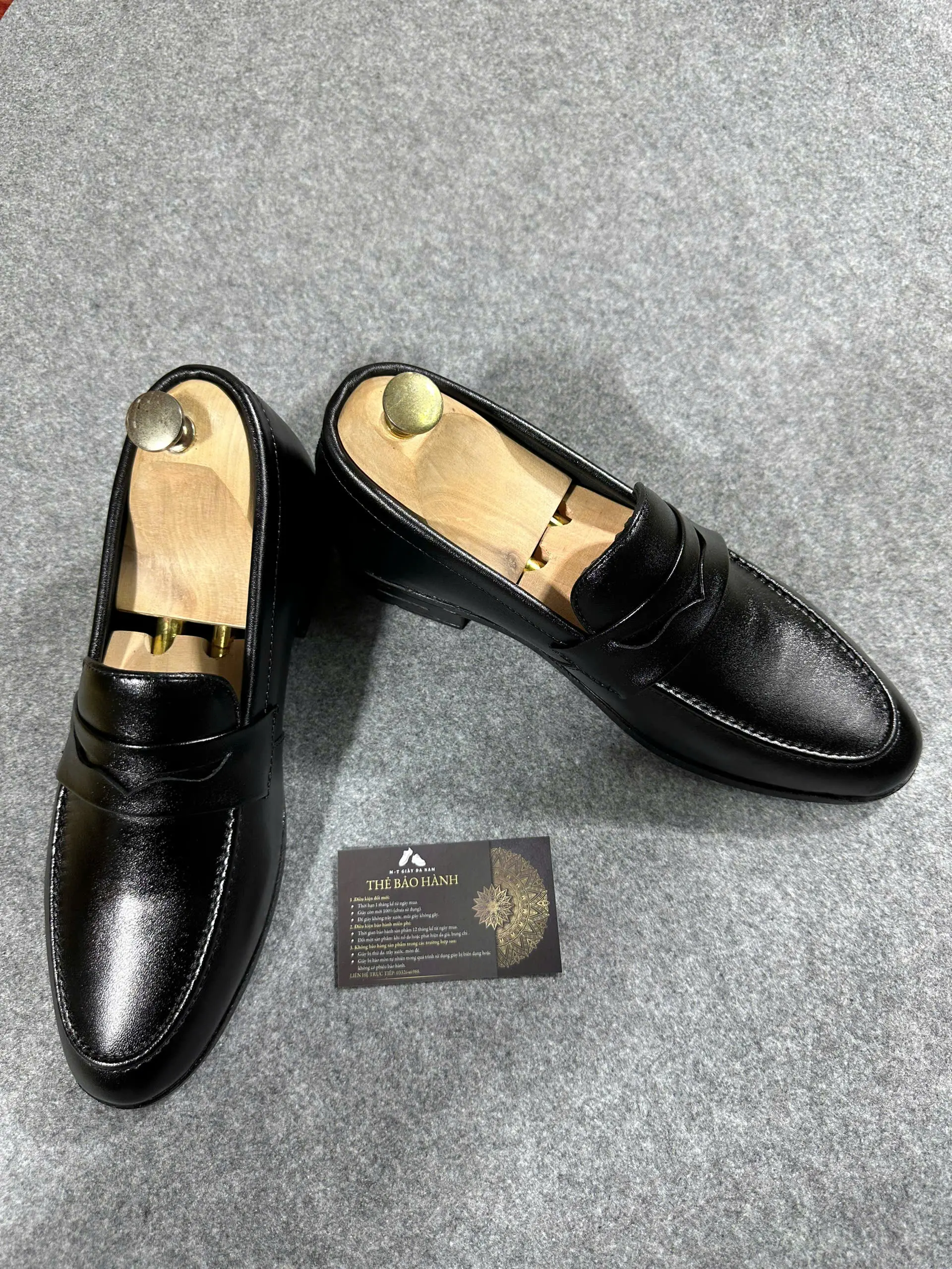 Giày lười da bò peny tăng  chiều cao 5-7cm da bò chuần 100% đế cáo su non đúc  nguyên khối được khâu chắc chắn PENY01