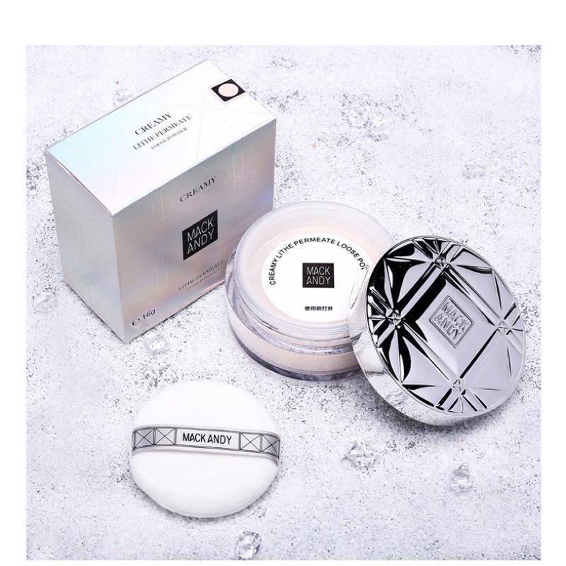 Phấn phủ bột Mack Andy che khuyết điểm chống thấm nước kiềm dầu