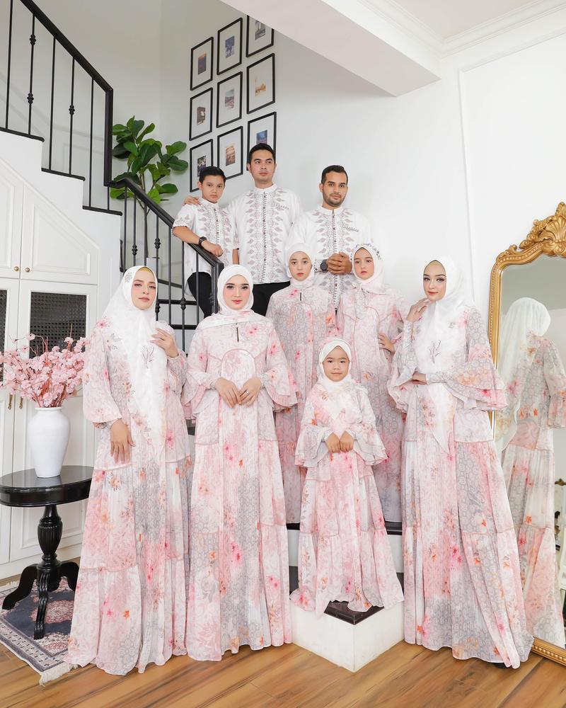 Product Introduction of Sarimbit Keluarga PERMATA RAYA by Eldeena Syari - Couple Family Lebaran REALPIC terbaru Muslim Gamis Baju Pasangan Wanita Dress 3