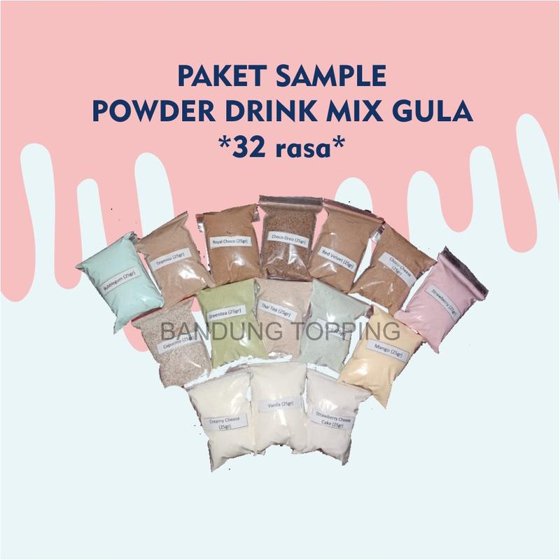 Sample Powder Drink Premium 25gr aneka rasa - Shop | Tokopedia