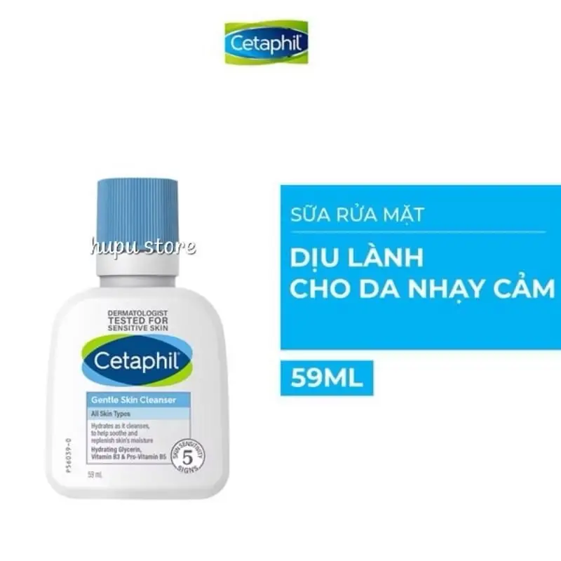 [59ml] SỮA RỬA MẶT NGỪA MỤN CHO DA NHẠY CẢM CETAPHIL GENTLE SKIN CLEANSER