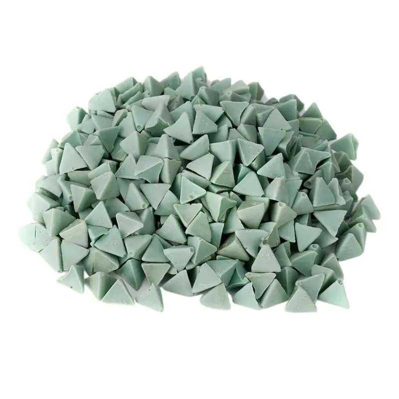 Metal Jewelry Polishing Abrasive Material Vibration Tool Machine Fast Cut Deburr Tumbling Finishing] for Rotating Tumblers Jadeite Hetian Jade Agate 8