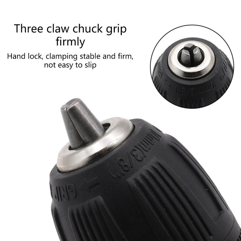 Mua Chuck Khoan Không Chìa, Đường Kính 0.8mm-10mm, Ren 3 / 8-24UNF, Thích Hợp Cho Máy Khoan Điện Cầm Tay Bộ Chuyển Đổi Chuyển Đổi Nhanh 7