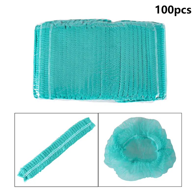 Mũ Tóc Dùng Một Lần, 100 CÁI, 21 Inch, Làm Bằng Vải Không Dệt, Mũ Lưới Tóc Bouffant, Mũ Che Đầu Co Giãn, Thích Hợp Cho Làm Đẹp, Nhà Bếp, Thẩm Mỹ Viện Thực Phẩm, Tiệm Làm Tóc, Tắm 7