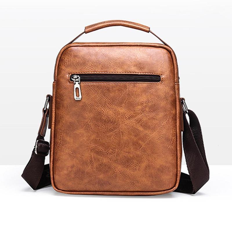 Product Introduction of Men's Messenger Bag Casual Vintage PU Leather Crossbody Handbag Adjustable Shoulder Strap Men's Briefcase Backpack 30