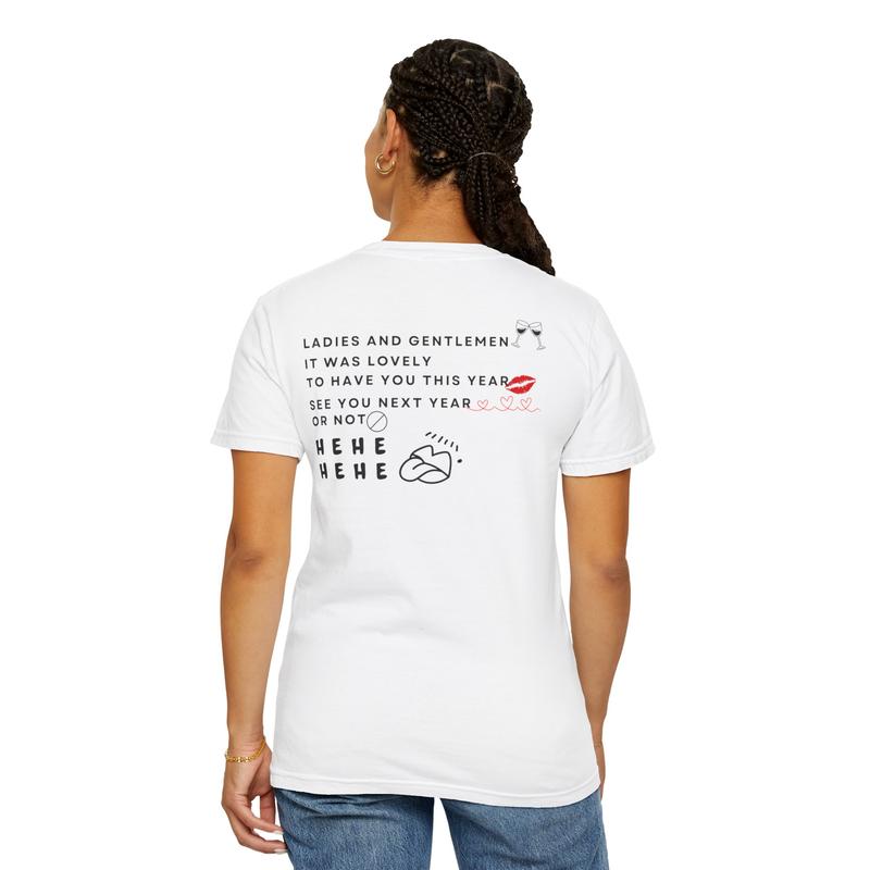 Limite Kaos unisex New Year Card*i B ladies and gentlemen 100% Cotton Combed24s[STOCK TERBATAS] Casual Cotton Katun Tshirt Pendek Digital 5