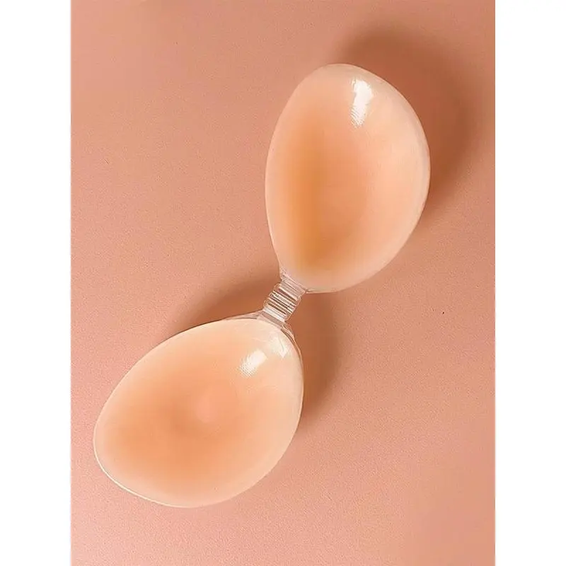 Women's Solid Color Silicone Nipple Cover, Invisible Reusable Waterproof Push Up Nipple Cover, Ladies Lingerie Accessories for Daily Wear, Underwear for Women