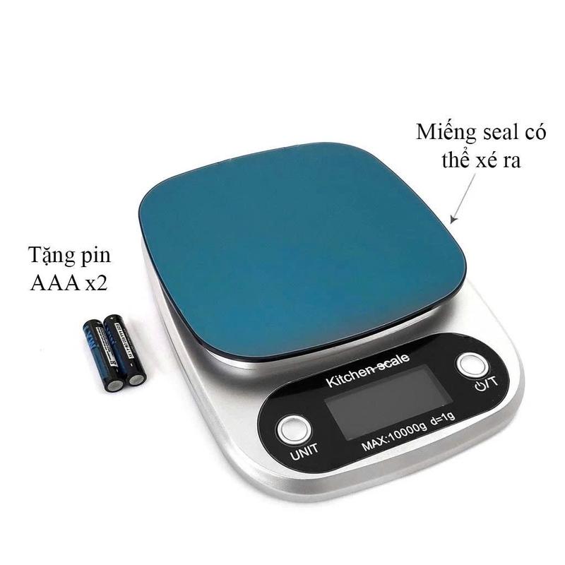 Cân điện tử mini, Cân tiểu ly nhà bếp, Cân làm bánh, chất liệu inox cao cấp, định lượng 1g - 10kg.