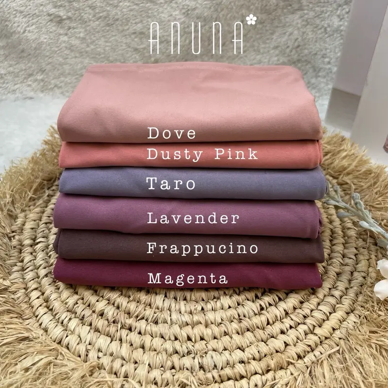 Jilbab Olahraga Jersey Super Premium Ukuran s Hauna Hijab - Simple dan Nyaman - Variasi, Muslim, Kerudung, Tebal, Katun, Stretch, Instan, Cantik 4