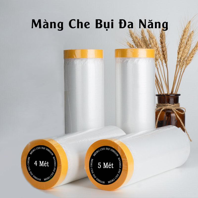 Màng bọc nilon che bụi đa năng - che bụi nội thất - che sơn có băng dính cố định