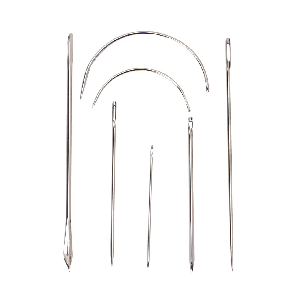 HENGy 7Pcs Hand Sewing Needles Repair Kit Upholstery Carpet Leather Curved Canvas