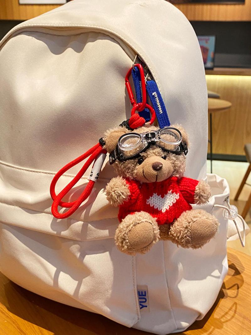 Product Introduction of Cute Bear Design Bag Charm, Cute Bear Bag Keychain, Bag Charm for Backpack, Crossbody Bag, Keychain, Fashion Accessories for Women & Men 0