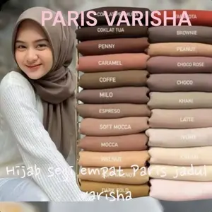 Hijab Paris Jadul Varisa Katun Paris 110x110 Cm