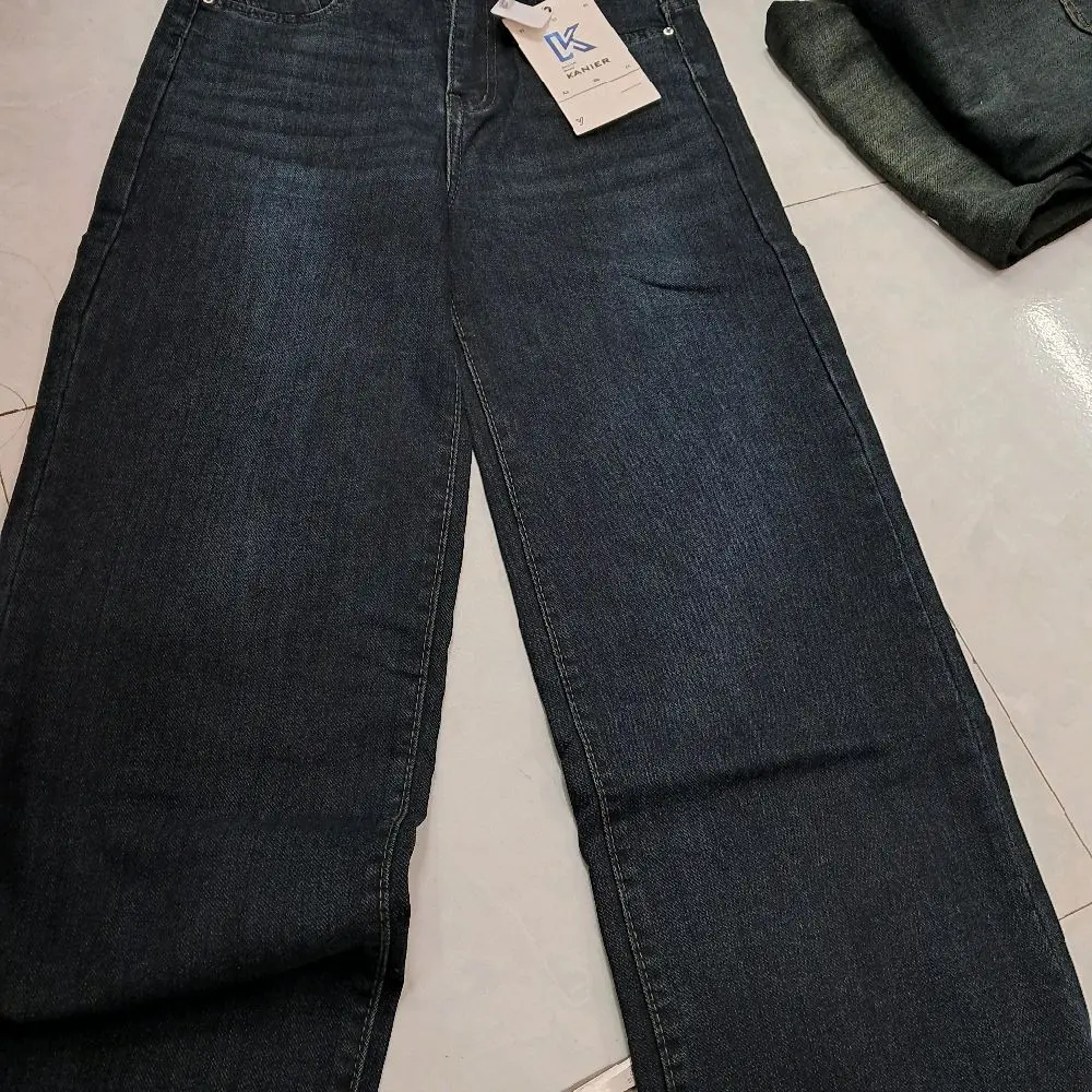 Quần jean xuông ống 25cm dài quần 105cm