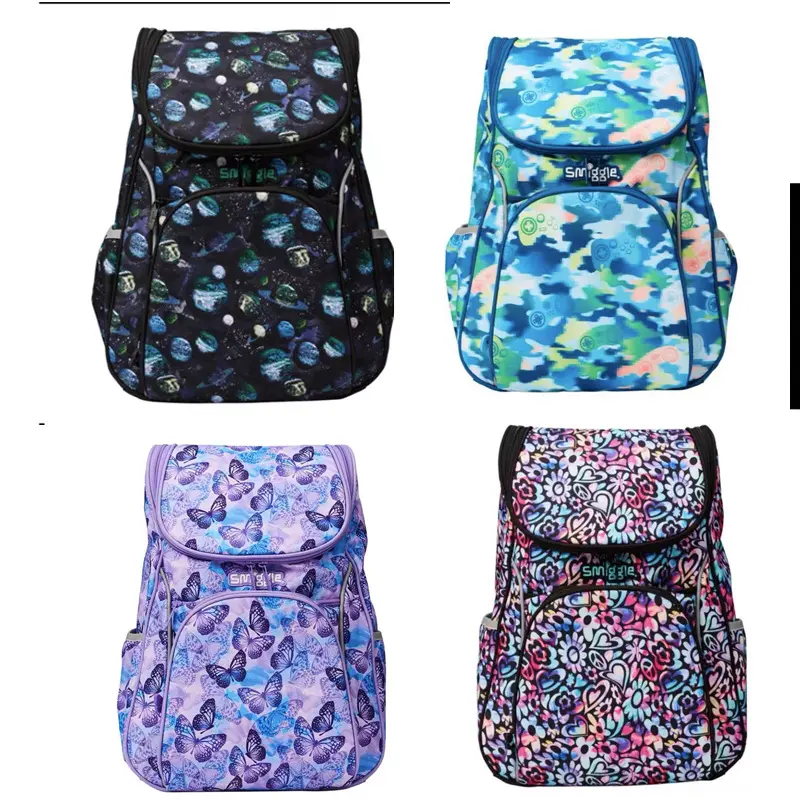 Beg galas Ekstra Besar, jenama Australia Smiggle, Penutup Selak, Kapasiti Besar, Sesuai untuk Pelajar Sekolah Rendah dan Menengah