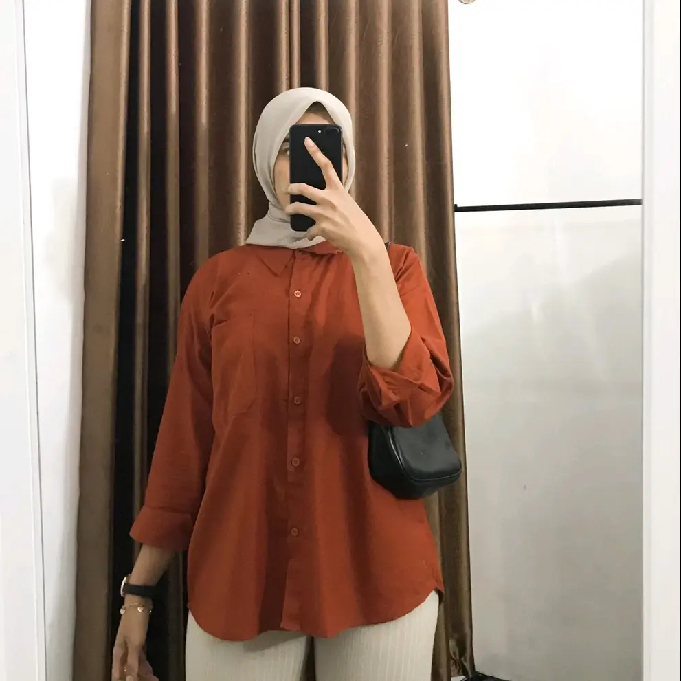 KEMEJA BASIC LINEN OVERSIZE