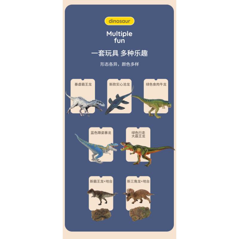 Product Introduction of Cross-border Jurassic Solid Dinosaur Model Tyrannical Tyrannosaurus Rex Mosaurus Simulation Model Children's Toy Street Stand Toys 30