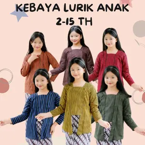 SET LURIK ANAK PEREMPUAN LURIK DAN ROK BATIK