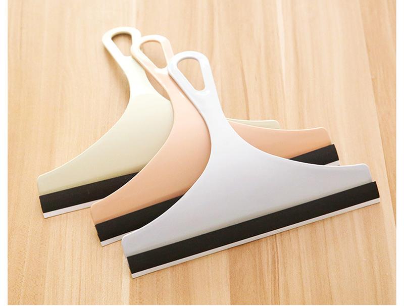 Product Introduction of Household Cleaning Bathroom Mirror Cleaner With Silicone Blade Holder Hook Car Glass Shower Squeegee Window Glass Wiper Scraper 25