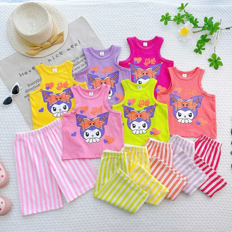 Bộ bé gái sát nách labubu và kurumi a3 combo3 bộ 109k miễn phí shop 2
