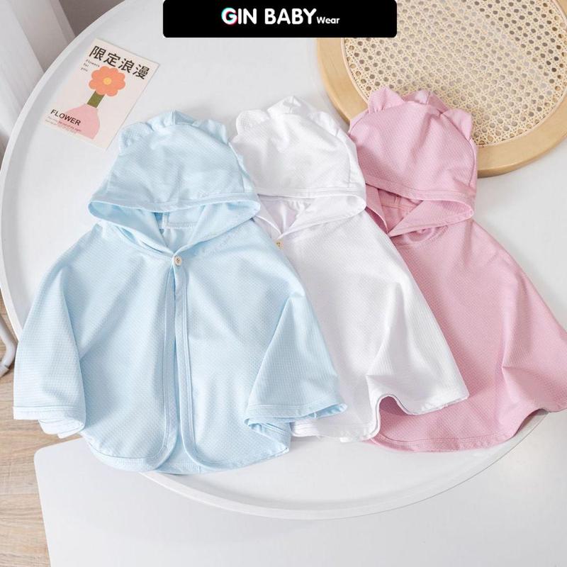  Áo Choàng Chống Nắng Cho Bé Áo Chống Nắng Cho Bé Áo Choàng Cánh Dơi Chống Nắng cho bé Gin Baby Wear 2024 Cotton 