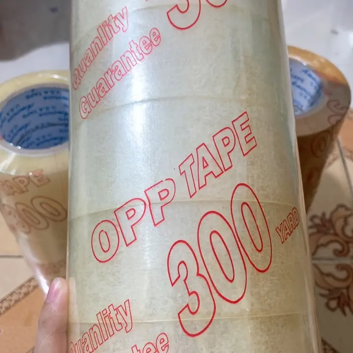 6 Cuộn Băng Keo Trong/ Đục 300 Yard Bản 5cm, Cân Nặng 2kg 4