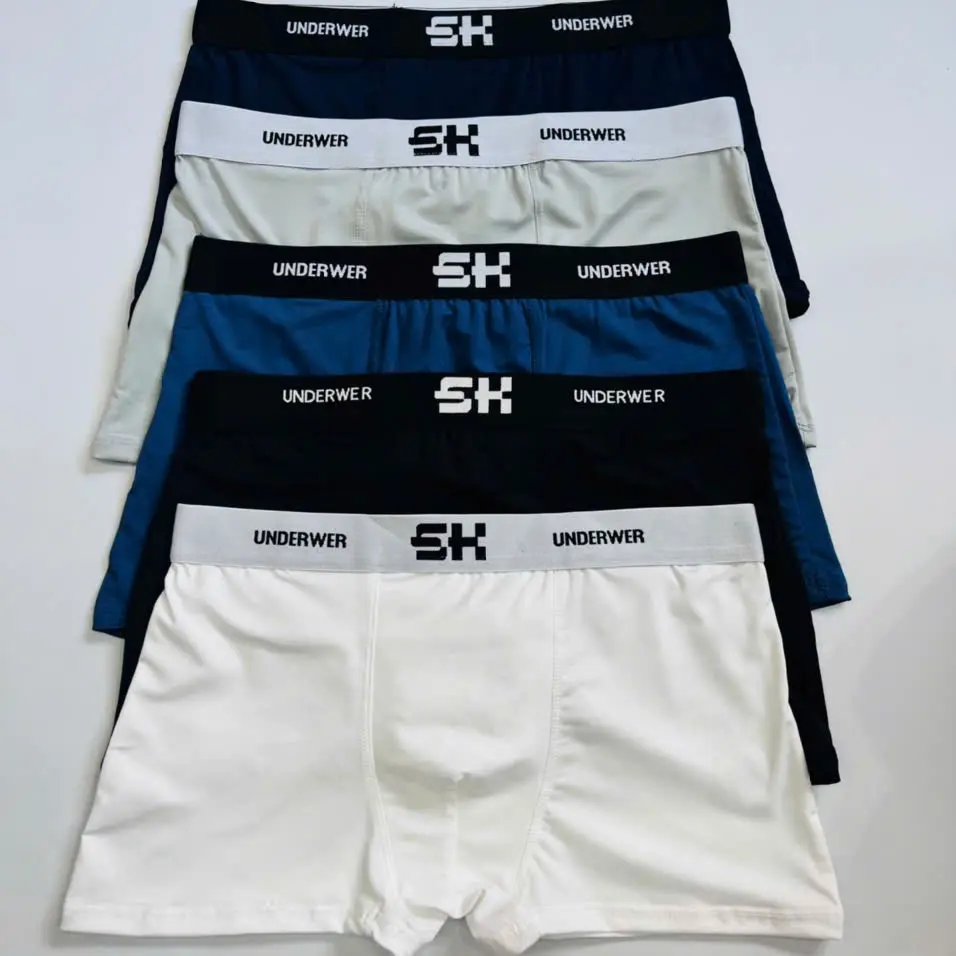 Combo 5 quần sịp đùi nam SH, Quần lót nam lạnh co dãn bốn chiều cho nam Menswear Quần Boxer Nhung Thun