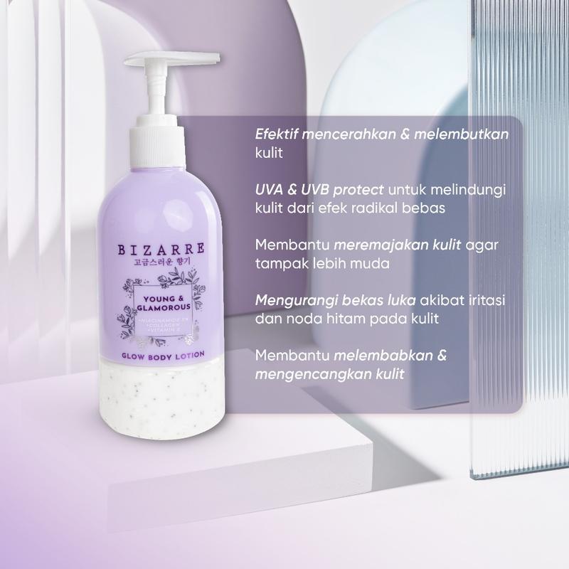 Product Introduction of BIZARRE Glow Body Lotion Lotion Kulit Tubuh 300 ML 7