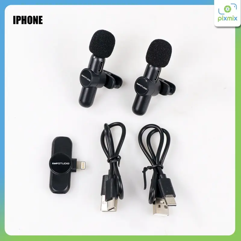 Microphone Clip Wireless - Portable Mic Clip for Iphone and Android Smartphone Condenser 2