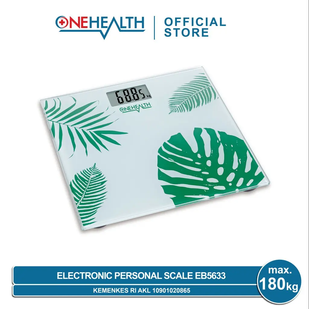 Onehealth Timbangan Badan Digital EB5633 Electronic Personal Scale -ALKES BOGOR OFFICIAL
