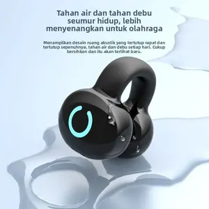 YX09 Earbud Bluetooth Nirkabel Sejati Gaya Klip Telinga Gaming Olahraga Daya Tahan Baterai Lama Latensi Rendah Barang E-commerce Lintas Batas